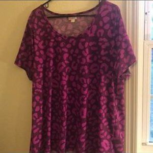 Bright leopard Lularoe perfect t